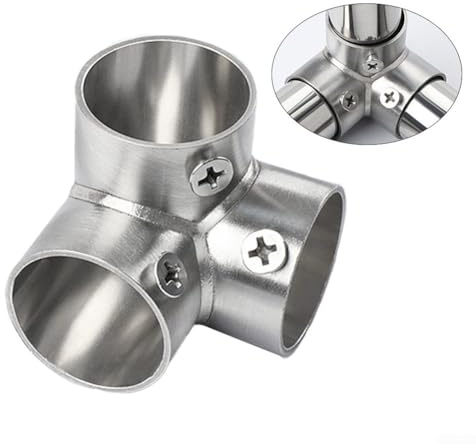 Raccord à bride en acier inoxydable pour tuyaux de 32 mm de diamètre intérieur, connecteur à angle droit pour étagères, meubles et serres