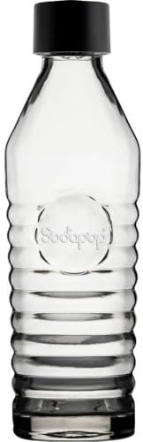 Sodapop Glaskaraffe - 850ml Fassungsvermögen - ausschließlich für den Sodapop Trinkwassersprudler Harold verwendbar
