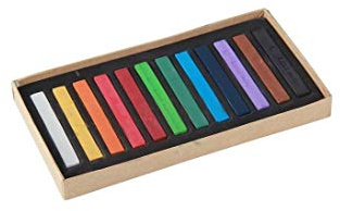 Fliyeong 12 Colours Chalk Pastels Set for Art Drawing Scrapbooking Assorted Colors,Set of 12 Stylish and Popular