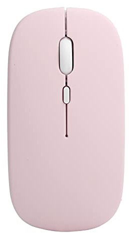 Trådlös Mus Rosa, 2,4 GHz & Bluetooth 5.0, Tyst 3 Hastigheter 800/1200/1600 DPI, Justerbar för Stationära Datorer & Bärbara
