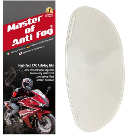 XII WY Universal Motorcycle 3/4 open face Helmet Shield Anti Fog Film,Clear Visor Lens Insert Fog Resistant Waterproof Sticker
