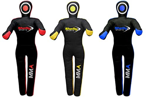 Shelly MMA Dummy Judo Grappling Dummy Boxsack Brazilian BJJ JIU Jitsu Stehposition Dummy Wrestling Martial Arts Boxen Karate Training Schnuller - Canvas - ungefüllt