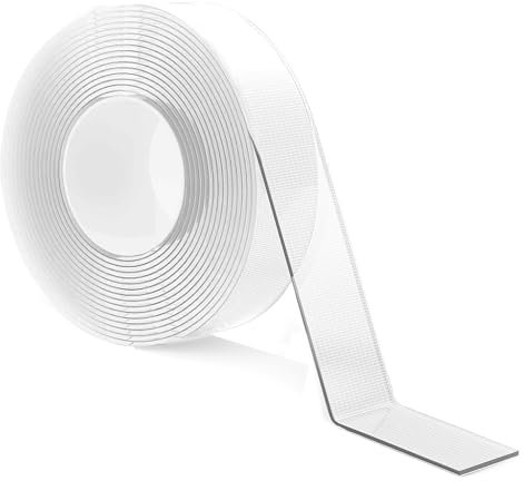 LLPT Double Sided Nano Mounting Tape | 50mm * 5mm | Heavy Duty Removable Tape | Transparent for Carpet, Picture, Poster, Office, Home, RV Decoration (LPNT5001)