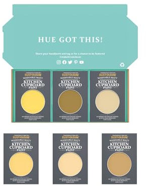 Rust-Oleum Kitchen Cupboard Paint in Matt Finish – Warming Yellows Tester Box