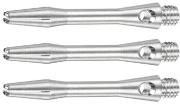 M METERXITY 3 Pack Tiges De Fléchettes - Tiges De Fléchettes en Aluminium Filetage 2BA Moyen, pour Jeux De Fléchettes/Sports De Fléchettes/Divertissement/Fête (35mm, Ton Argenté)