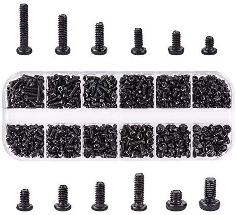 INCREWAY Kit surtido de tornillos para ordenador portátil, 660 piezas, métrico, M2, M2.5, M3, accesorio de reparación de computadora portátil para IBM HP, Dell, Lenovo, Samsung, Sony, Acer