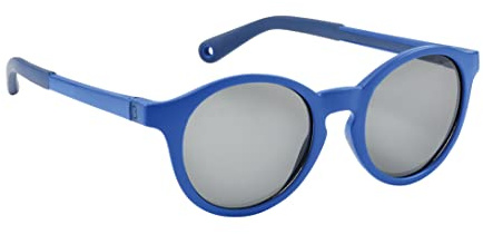 BÉABA Gafas de Sol para Niños de 4 a 6 Años, Protección 100% UV - CAT 3, Protección Lateral, Comodidad Óptima, Patillas Ajustables en 360°, Azul Mazarino