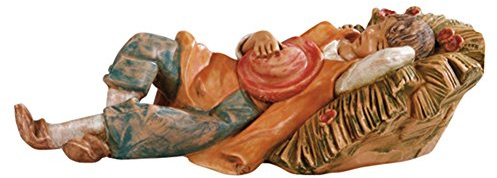 Fontanini Statuine Presepe: Pastore Che Dorme sul Fieno 12 cm 114