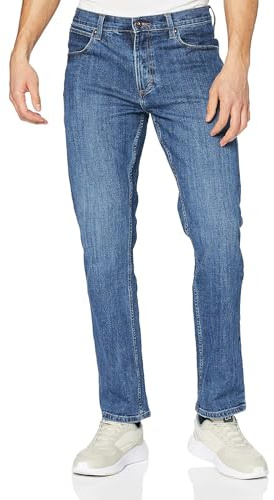 Wrangler Herren Red Kabel Straight Jeans, Mid Stone, 32W / 30L EU