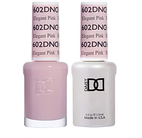 DND Duo Gel & Nail Polish Set - Elegant Pink 602-2x15ml