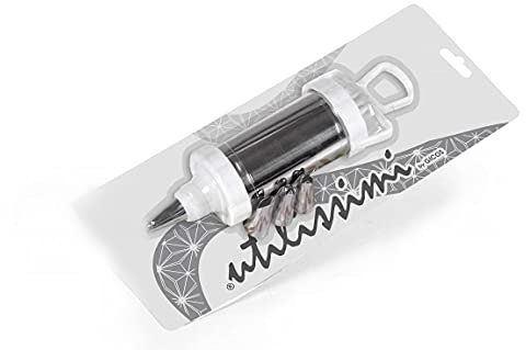 Gicos Siringa per Dolci con Accessori Contenitore e beccucci in Metallo Decorazione Torte pasticcini ANU-533563