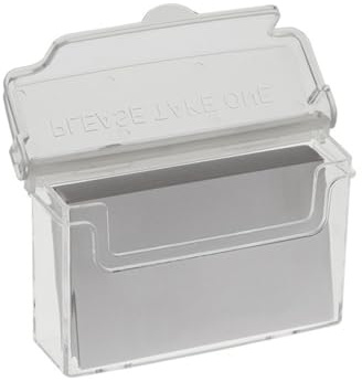 CompleteShopfittings Wall-Mounted Weather-Resistant Outdoor Business Card Holder Waterproof Dispenser Exterior Display (1 Piece)