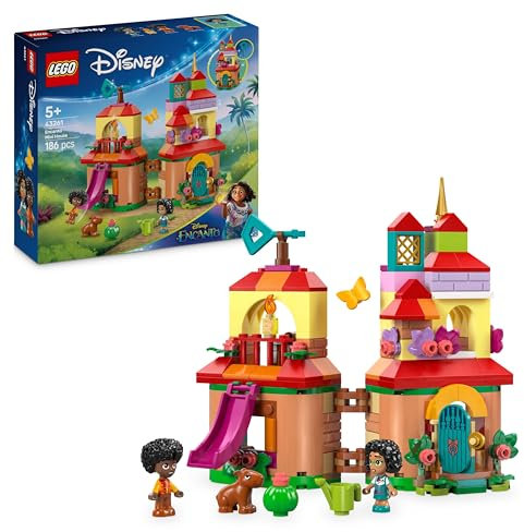 LEGO ǀ Disney Encanto Mini House Toy with Princess Mirabel & Antonio Madrigal Micro Dolls, a Capibara Figure & Accessories incl. a Key - Gift for 5+ Year Old Girls - 43261