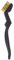Brosse métallique – Brosse à récurer | Brosse de nettoyage | Petite brosse à récurer métallique avec poignée incurvée, brosse anti-rouille, brosse à récurer métallique avec crochet pour queue pour