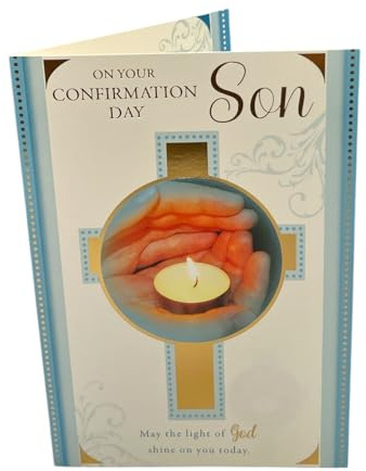 For Son On Your Confirmation Light Of God Design Religious Greeting Card