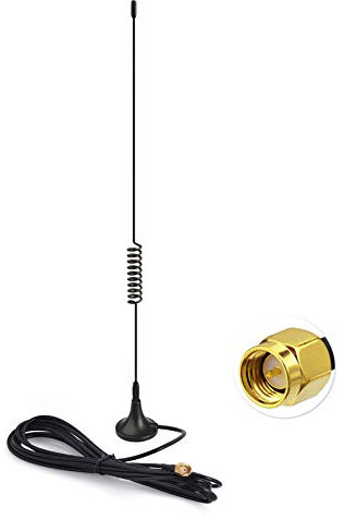 Bingfu DAB Car Aerial DAB+ Aerial SMA Adapter Magnetic Mount Antenna with 5M 16.4ft Extension Cable for Radio Compatible with Pioneer Alpine Clarion MEHRWEG