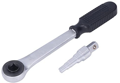 Radiator Wrench Set, Radiator Valve Wrench Set Carbon Steel Stepped Spanner Joint Repair Tool with Ratchet Handle for Refrigeration, Wrenches