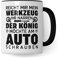Kfz Mechaniker Tasse Geschenkidee Mechatroniker Kaffeetasse Humor Witz Geschenk für Werkstatt Kaffeebecher Kollege Becher (Weiß & Schwarz)