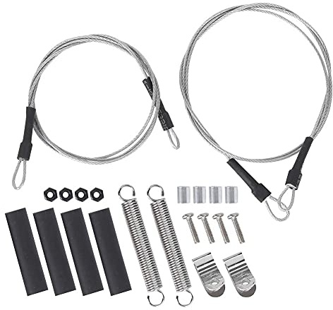 SPYMINNPOO Cuerda de Acero para Coche RC, Accesorios para Coche RC con Clip de Carcasa Antipérdida para Traxxas Axial Scx10 D90 D110 1/10 Modelo de Coche sobre Orugas