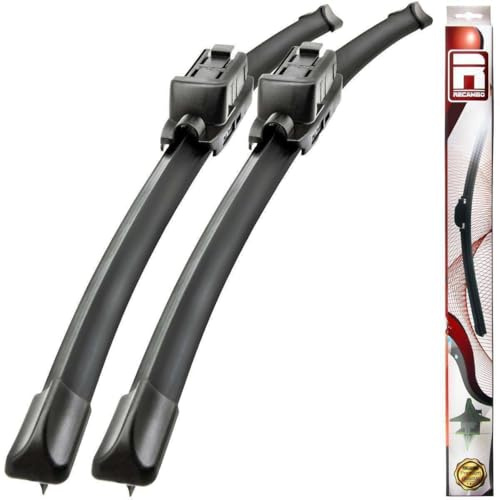 RECAMBO Juego de Escobillas Goma Limpiaparabrisas Delantero para Mercedes Unimog U400 U500