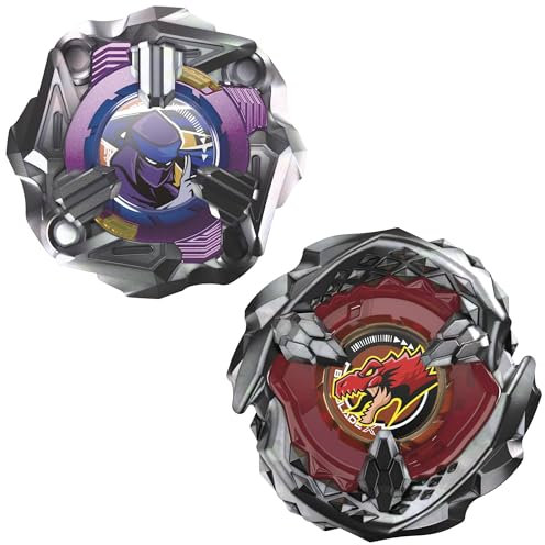 Hasbro Beyblade X Beat Tyranno 4-70Q & Knife Shinobi 4-80HN Dual Pack, Set
