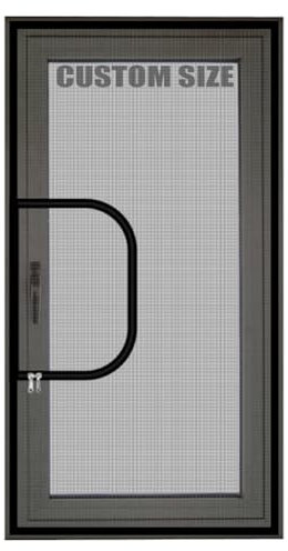 Custom Size Window Screen Mesh,Universal Semi-Transparent Mosquito Insect Screens,Cat Window Protection,Double Zipper Self-Adhesive Netting