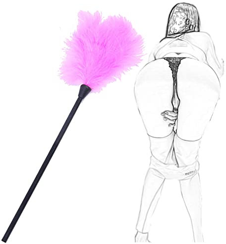 TRQOYTU Plume De Luxe Chatouilleur Érotique Fouet SM Fouet Sexe Amour Plume Clitoris Fouet Bondage Fessée Paddle Lit Contraintes Flirtant Jeu De Rôle Érotique Jouet Sexuel Pour Couples Adultes