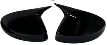 Misura Per Audi A1 2011-2018 Auto Retrovisore Laterale Copertura Dello Specchio Ala Cap Esterno Porta Borsette Trim ABS Accessori In Carbonio copertura specchietto retrovisore(Bright black)