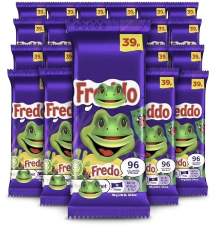 Milk Chocolate Frog Bars 24 Pack (18g Each) – Individually Wrapped Mini Chocolate Bars Multipack – Kids Party Bag Fillers, Lunchbox Snacks, Bulk Chocolate Frogs