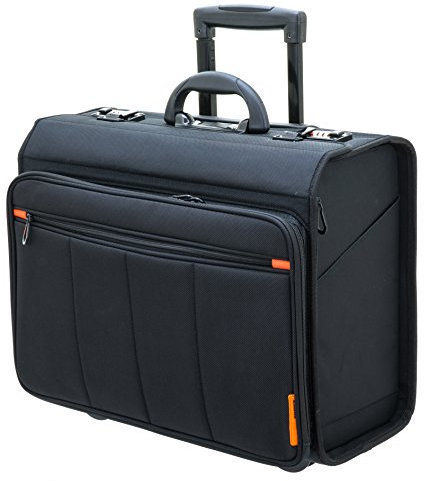 Davidts Businesstrolley - Pilotenkoffer - Laptoptrolley 17 und 10 Tablet - 47x40x25cm