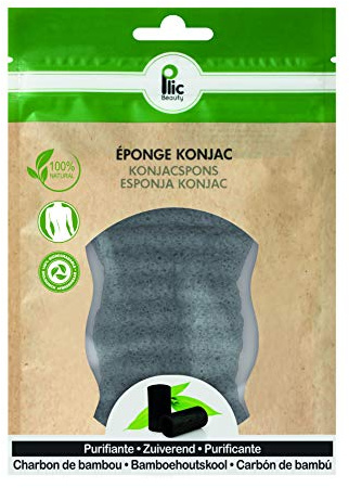 Konjac PLIC - Spugna per il corpo al carbone di bambù