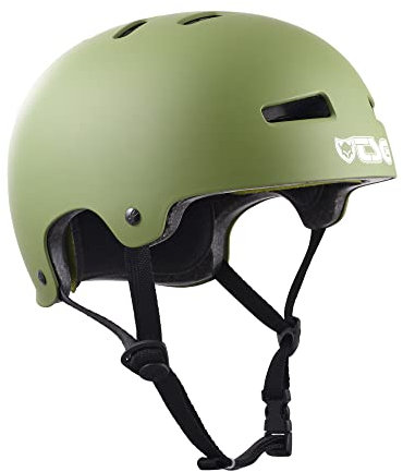 TSG Unisex Jugend Casque Evolution Youth Skater-/Trott-/Fahrradhelm, Olivfarbener Satin, XXS/XS