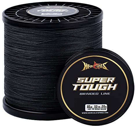 HERCULES Supertuff flätad fiskelina 150-1000 meter fläta fiskelina 1,8 kg – 72,6 kg test för saltvatten sötvatten PE-fläta fisklinjer 4/8 strängar