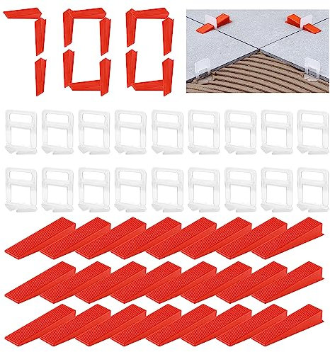 700 Pièces Croisillon Carrelage Autonivelant Kit Carrelage Calle de Nivellement pour Carrelage Nivellement Carrelage Croisillon Autonivelant 1.5mm Pour Carrelage Carrelage Sol Carreaux de mur