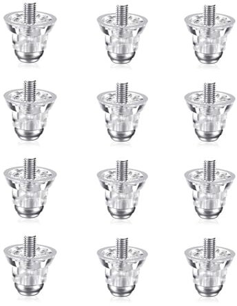 Avejjbaey 12 Stück Fußballschuh-Spikes, Ersatz-Stollen, Fußball-Stollen, Schienenschuhe, Zubehör