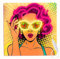 FOREVER Light LED Sign Neon ART Power Woman - Rosa-Giallo Insegna Neon LED per Casa e Ristoranti - Insegna luminosa LED a Risparmio Energetico con USB - Perfetta Luci Neon Decorative da Parete