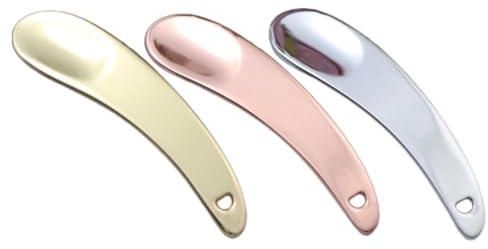 CANIGHT Lot de 3 Cuillères à Crème de Maquillage en Alliage de Zinc, Pratique pour Appliquer Sérum et Produits de Soin, Faciles à Transporter pour Usage Quotidien