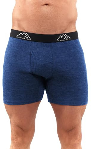 Merino.tech Calzoncillos Lana Merino Hombre - Boxer Merino 100% | Cintura elástica, sin rozaduras en entrepierna, transpirables, uso diario