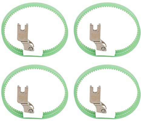 4 Pcs Universal Double Ring Presser Feet, Plastic Material Industrial Sewing Machine Presser Feet for Large Professional Sewing Machine Spare Part