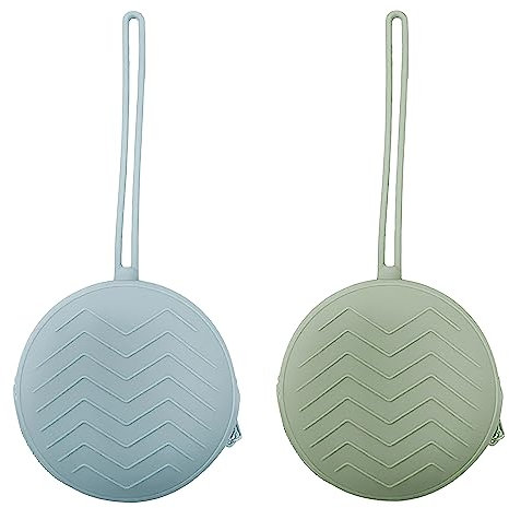 DAWRIS 2 Stück Silikon Schnullerbox,Schnullertasche,Schnuller Aufbewahrungsbox,Pacifier holder,Schnullerkette,Case,BPA Freie,praktisch für die Aufbewahrung von 2 Schnullern