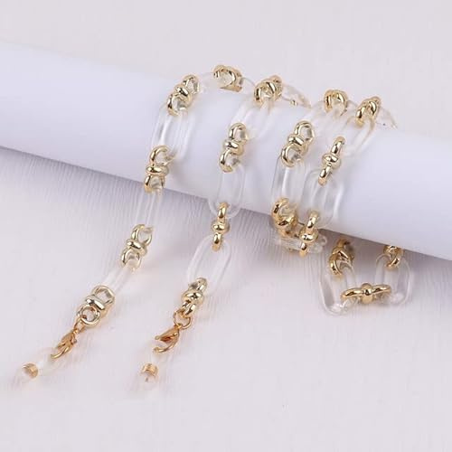SOREZE Acrylique Bouton chaîne Lunettes Lunettes chaîne Femmes Anti-Perte Masque Suspendu Lunettes de Soleil lanières Tenir Cordon Sangle Corde Collier