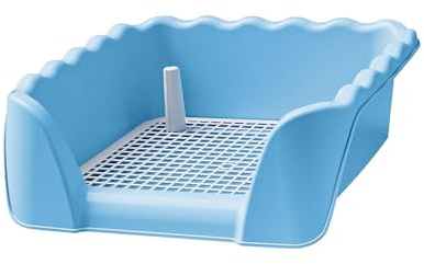 Sharplace Plateau de Pot d'entraînement de Toilette pour Chien, bac à litière pour Animaux de Compagnie, entraîneur de Pot Amovible et Amovible pour Chiot, Bleu