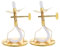 WOONEKY 2 Stück Lampenhalter Docht Aufbewahrungsständer Tempel Beten Docht Ölhalter Buddha Lampe Dochtregal Heimdekoration Docht Lagerregal Butterlampe Dochthalter Home Lampe Dochtständer