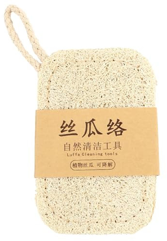Zephylix Spugna da cucina in luffa, spugna naturale da cucina, 11 x 7 cm, 1 pezzo