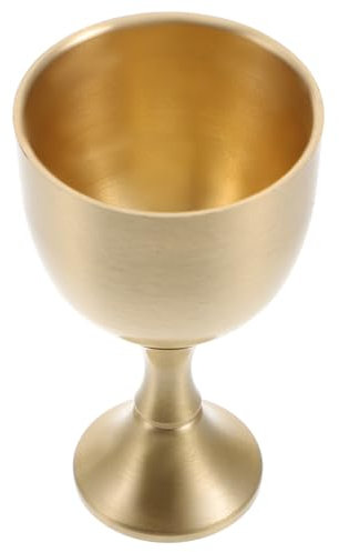 CIYODO Calice in Ottone Massiccio Per Liquori Domestici Tazza Per Liquori Sacrificali Strumento Di Culto Religioso Tazza Per Di Buon Auspicio