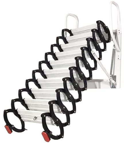 Escalera de ático, diseño extraíble resistente, alta capacidad de peso, acceso montado en la pared que ahorra espacio