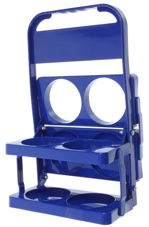Genérico Cesta Plegable para Botellas de Cerveza Soporte Reutilizable con Asa Resistente para Almacenamiento y Transporte Hogar Bares y Picnic Azul Botellas