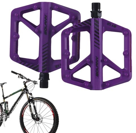 Racercykelpedaler, cykelpedaler – platt vägcykelpedal, lätt – vägcykelpedal med förseglade lager, professionell cykeladapter för elektriska racercyklar