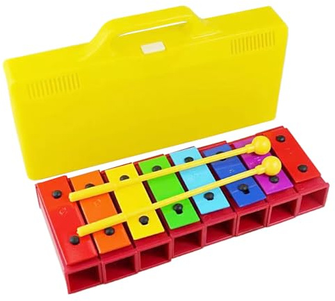Glockenspiel leksak för barn - lysande toner metallstänger, manuell slagverk musikinstruktör, bärbara instrument | Praktisk kreativ melodi för barn, aul