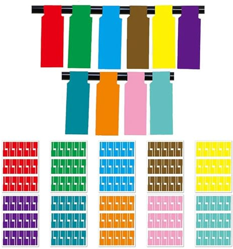 Etichettatura cavi, 150 pezzi/5 fogli etichette for cavi marcatura rete stampante impermeabile adesivo organizzatore etichetta autoadesiva A4